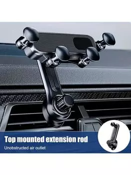 Автомобильный держатель для телефона Gravity, крепление для телефона на вентиляционную решетку автомобиля, универсальный противоударный держатель для мобильного телефона 4,7–7 дюймов, GPS-зажим
