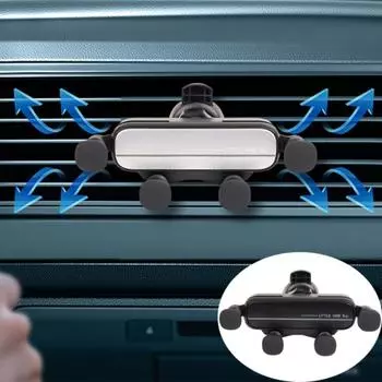 Автомобильный держатель для телефона Gravity, подставка для смартфона, GPS, клюв орла, зажим для iPhone 14, 13 Pro, Samsung, Huawei, Xiaomi, Redmi чёрный