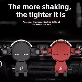 Автомобильный держатель для телефона Gravity, зажим для вентиляционной решетки, универсальное многофункциональное автомобильное крепление для телефона для iPhone, Xiaomi, Samsung, автомобильные аксессуары розовый