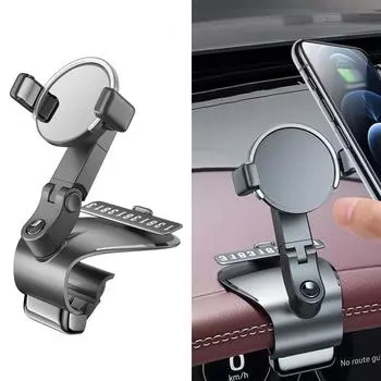 Автомобильный держатель для телефона, крепление для телефона в автомобиле, зажим Hands Free, вращение на 360 градусов с временной парковкой автомобиля розовый