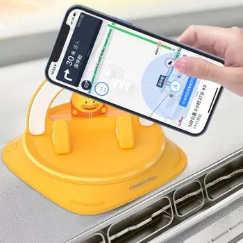 Автомобильный держатель для телефона, крепление на приборную панель, мобильная стойка, свободные руки, универсальный нескользящий коврик, легко розовый