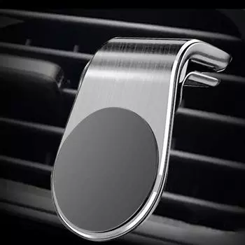 Автомобильный держатель для телефона, крепление на вентиляционную решетку, магнитный держатель для мобильного телефона, магнитный держатель для мобильного телефона, надежный держатель для вентиляционной решетки, устойчивый серебряный