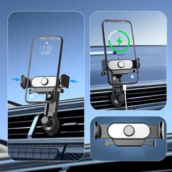 Автомобильный держатель для телефона, крепление на вентиляционную решетку, держатель для сотового телефона в автомобиле, поддержка мобильных устройств для iPhone 15 14 Xiaomi Samsung, подставка-клипса для GPS