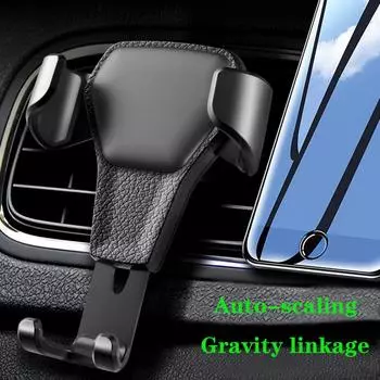 Автомобильный держатель для телефона, крепление на вентиляционную решетку автомобиля, гравитационная подставка против падения, без магнита, держатель для мобильного телефона для iPhone11 XS X Samsung Xiaomi белый