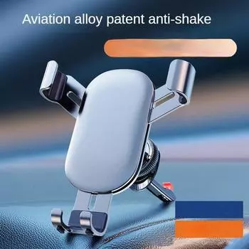Автомобильный держатель для телефона, металлический крючок, автомобильный гравитационный кронштейн, воздуховыпускное отверстие на приборной панели, автомобильный держатель для телефона чёрный