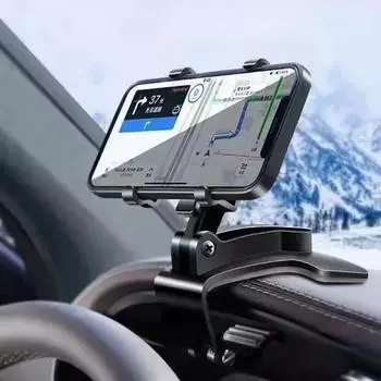 Автомобильный держатель для телефона на 360 градусов, универсальные подставки для смартфонов, автомобильная стойка, поддержка приборной панели, авторучка, фиксированный кронштейн для мобильного телефона чёрный