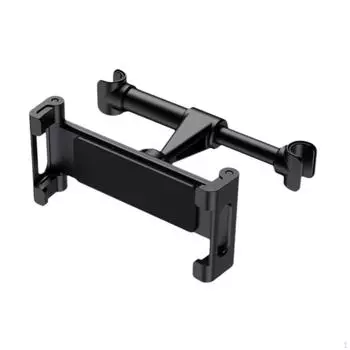 Автомобильный держатель для телефона на подголовник заднего сиденья, аксессуар, прочный развлекательный инструмент для устройств размером 14–26 см Red Black