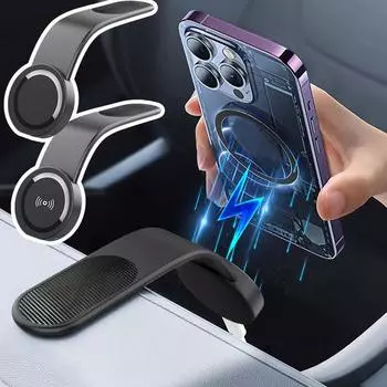 Автомобильный держатель для телефона на приборную панель, магнитный держатель для телефона, складная подставка для телефона для iPhone 12 13 14 Pro Max