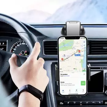 Автомобильный держатель для телефона на присоске, быстросъемный, с поддержкой вращения на 360°, подставка для смартфона шириной 50-100 мм CHINA