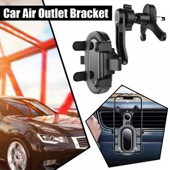 Автомобильный держатель для телефона на вентиляционное отверстие, гравитационное крепление для смартфона, вращающийся на 360 градусов, подставка-кронштейн для телефона на вентиляционное отверстие автомобиля W0E5