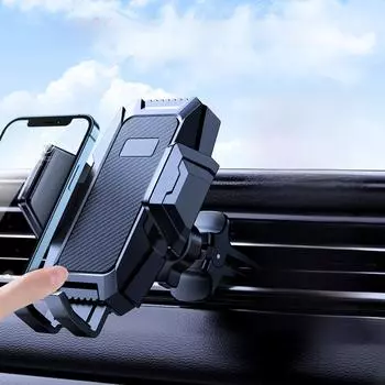 Автомобильный держатель для телефона на вентиляционную решетку и стекло - универсальный дизайн с присоской