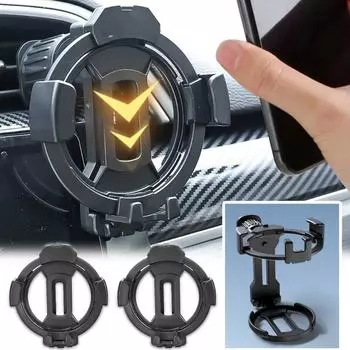 Автомобильный держатель для телефона, подстаканник, универсальный портативный складной многофункциональный автомобильный воздуховыпускной кронштейн для телефона, навигации, подстаканник для напитков