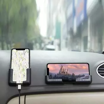 Автомобильный держатель для телефона-подставка, сумка для мобильного телефона, многофункциональный черный карманный органайзер для сотового телефона, сумка для хранения автомобиля, наклейка чёрный