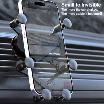 Автомобильный держатель для телефона, прочный, безопасный, плавный, устойчивый к тряске, устойчивый, автомобильная подставка для телефона, автомобильные аксессуары чёрный