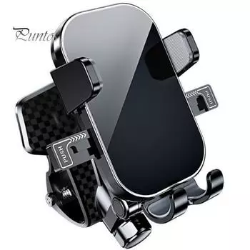 Автомобильный держатель для телефона, регулируемое на 360 градусов крепление для приборной панели, универсальный пружинный зажим, многофункциональное автоматическое крепление для мобильного телефона, опорный кронштейн, аксессуары для телефонов чёрный