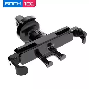 Автомобильный держатель для телефона ROCK для телефона в автомобиле, зажим для вентиляционного отверстия, гравитационный держатель для мобильного телефона, подставка с GPS чёрный