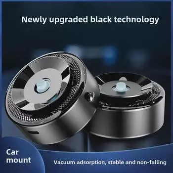 Автомобильный держатель для телефона с беспроводной зарядкой и магнитным креплением - Black Tech Vacuum Suction 6.5cm x 6.5cm x 3cm Vacuum Suction Phone Holder