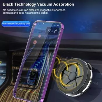 Автомобильный держатель для телефона с магнитным креплением на вентиляционную решетку, магнитное крепление для телефона, автомобильный держатель для сотового телефона с функцией Hands Free, магнитный держатель для сотового телефона с вакуумным креплением