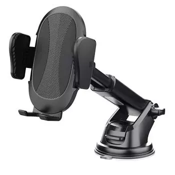 Автомобильный держатель для телефона с присоской, вентиляционные отверстия, поддержка навигации, поддержка вождения, зажим для крепления в автомобиле на автомобильной вставке чёрный