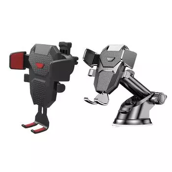 Автомобильный держатель для телефона с присоской Автомобильный держатель для телефона Автоматический воздуховыпускной кронштейн для сотового телефона Длинная телескопическая опора для сотового телефона