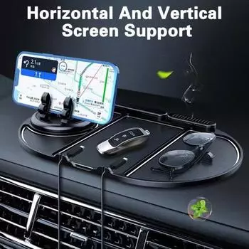 Автомобильный держатель для телефона со скрытым номерным знаком. Противоскользящий автомобильный держатель для телефона на 360 градусов.