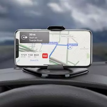 Автомобильный держатель для телефона, универсальная чашка, противоскользящая, устойчивая к царапинам, навигация, стабильная, безопасная, регулируемая, с сильным всасыванием, фиксированная приборная панель автомобиля чёрный