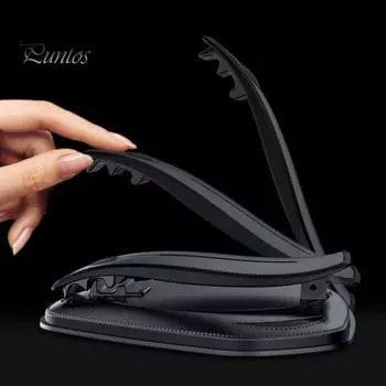 Автомобильный держатель для телефона Универсальный регулируемый угол Противоскользящая Стабильная безопасная навигация Прочная присоска Фиксированная приборная панель автомобиля Подставка для мобильного телефона Ленивый кронштейн чёрный