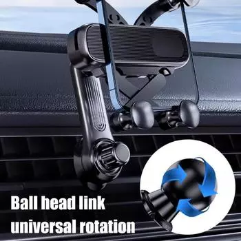 Автомобильный держатель для телефона в вентиляционных отверстиях с зажимом, удлинитель, вращающийся на 360°, держатель для смартфона в автомобиле, кронштейн для смартфона, поддержка GPS
