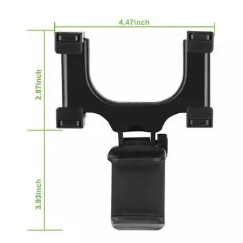 Автомобильный держатель для телефона, вращающийся и выдвижной, зеркало заднего вида, кронштейн для автомобильного регистратора, поддержка мобильного телефона с GPS, универсальный чёрный