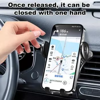 Автомобильный держатель для телефона, вращающийся на 360 градусов, универсальная подставка для сотового телефона с функцией громкой связи чёрный