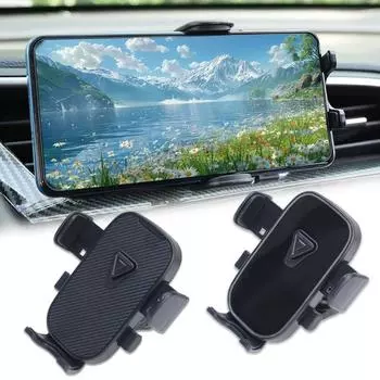 Автомобильный держатель для телефона, вращающийся на 360°, кронштейн для воздуховода автомобиля, навигационный кронштейн, спиральный телескопический держатель с крючком для телефона 4,7–7,2 дюйма
