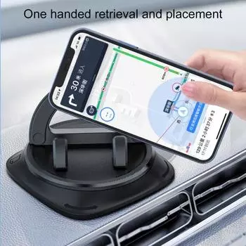 Автомобильный держатель для телефона, вращающийся на 360 градусов, крепление для телефона на приборную панель, держатель для мобильного телефона одной рукой