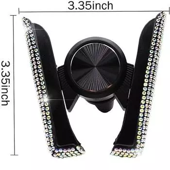Автомобильный держатель для телефона, женский кристалл с бриллиантами, автомобильное крепление для вентиляционного отверстия, зажим, держатель для мобильного телефона, подставка в автомобильном кронштейне, аксессуары для интерьера