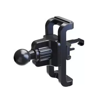 Автомобильный держатель для вентиляционного отверстия, подставка для мобильного телефона, универсальная 17-миллиметровая шаровая головка, зажим для автомобильного воздуховыпускного отверстия, аксессуары, кронштейны для GPS чёрный