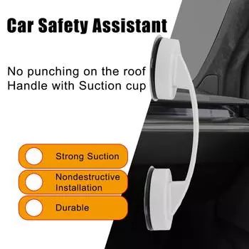 Автомобильный держатель для внутренней крыши, ручка безопасности, сильная присоска, без продавливания, ABS, легкие автомобильные аксессуары для Tesla Model 3, модель YXS белый