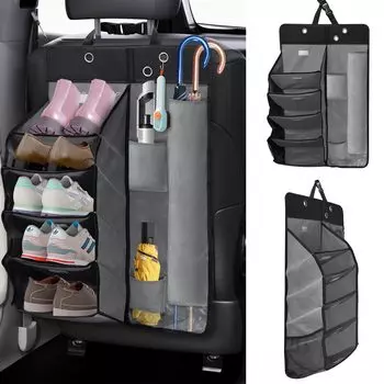 Автомобильный держатель для зонта iKristin Car Shoe 5 Автомобильное хранилище для обуви Зонт для зонта Аксессуар для хранения обуви Автомобильное хранилище для обуви Совместимо со многими автомобилями Дождливый