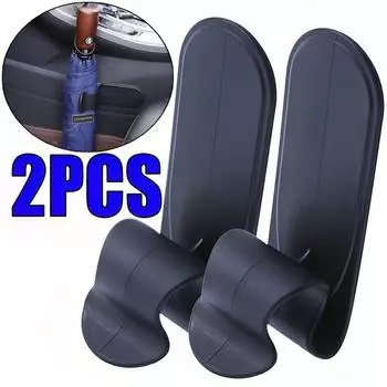 Автомобильный держатель для зонта, крючок, универсальный, для хранения зонта в багажнике, зажим, сильная адгезия, автомобильные аксессуары чёрный