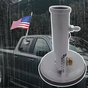 Автомобильный держатель флагштока на присоске, вращающийся универсальный внедорожник, автомобиль на колесах, автомобильный металлический держатель для флагштока, крепление для перемещения небольших предметов, плитка, стеклянный подъемник, потолок A