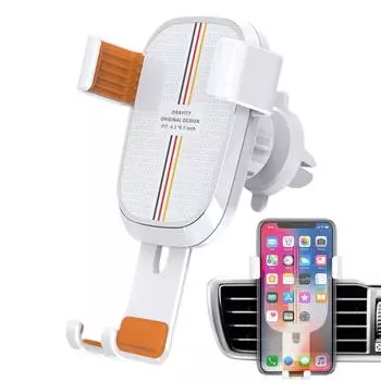 Автомобильный держатель Gravity для телефона, зажим для крепления на вентиляционное отверстие, подставка для мобильного телефона, устойчивая к сотрясениям, поддержка GPS-телефона чёрный