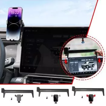 Автомобильный держатель мобильного телефона для Chery Jetour T2 2024 2024 - центральный пульт управления, дисплей, экран, гравитационный кронштейн, подставка, аксессуар