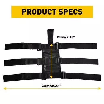 Автомобильный держатель огнетушителя для защитного каркаса автомобиля, регулируемый ремень с липучкой для Jeep Wrangler YJ TJ JK JL, автомобильные аксессуары one size чёрный