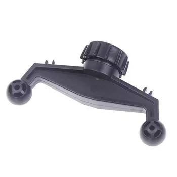 Автомобильный держатель с двумя шаровыми головками и вращающимся на 360 градусов основанием для крепления мобильного телефона, навигационные аксессуары для центральной консоли автомобиля чёрный