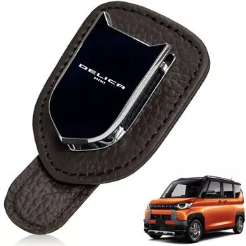Автомобильный держатель солнцезащитных очков HUDIY для New Delica Mini B3 Series 2023, солнцезащитные очки из кожи, разработанные для автомобиля, легко устанавливаются (Май - Текущий) Держатель,