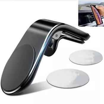 Автомобильный держатель телефона для телефона в автомобиле, поддержка мобильного телефона, магнитная подставка для крепления телефона для планшетов и смартфонов Suporte Telefone чёрный