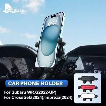 Автомобильный держатель телефона Gravity для Subaru Crosstrek 2024 Impreza 2024, мобильная поддержка, подставка для телефона, кронштейн, зажим, крепление, аксессуары On the Left Vent BK