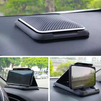 Автомобильный держатель телефона, универсальный держатель телефона на приборной панели для автомобиля, противоскользящая силиконовая присоска, регулируемая поддержка смартфона