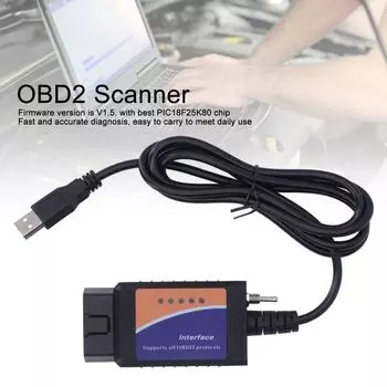 Автомобильный диагностический инструмент для ELM327 PIC18F25K80 FTDI с поддержкой CD, замена протокола OBD2 для Focus