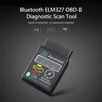 Автомобильный диагностический инструмент НОВЫЙ Bluetooth V1.5 Мини Elm327 OBD2 сканер OBD Code Reader для Android Windows Symbian Английский Worldmuma English чёрный