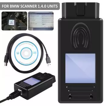 Автомобильный диагностический сканер 1.4.0 Программатор USB диагностический интерфейс разблокировка набор инструментов для BMW многофункциональный автоматический диагностический инструмент чёрный