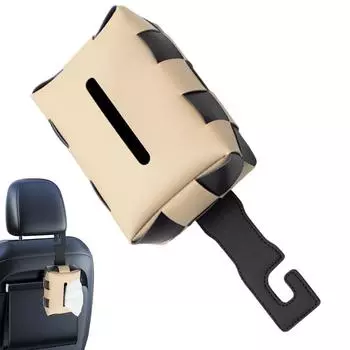 Автомобильный диспенсер для салфеток, держатель для салфеток на заднее сиденье, чехол для салфеток из искусственной кожи, держатель для салфеток в виде крючка для автомобиля и